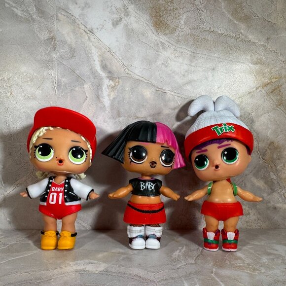 L.O.L. Surprise! Baby Doll Trio Set Collectible Figures With Outfits & Accessori - Picture 2 of 8